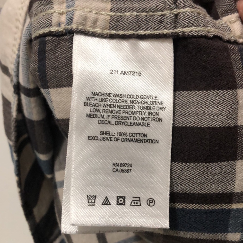 Columbia Women’s L Check Patch Pockets LS Shirt - Picture 6 of 6